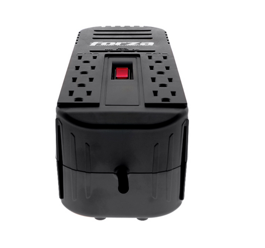 Regulador De Voltaje Forza Fvr-1211m // 1200va 600w 8 Contactos